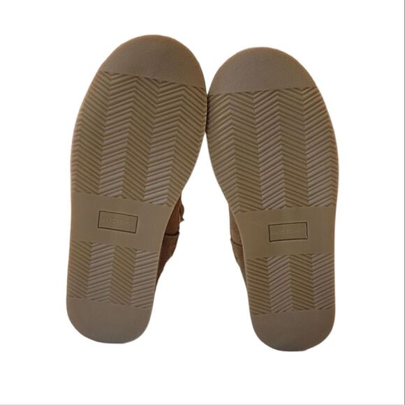 Marc Fisher Mfearra Tan Suede Buckle Detail Pull-On Winter Boot Size 8.5 - Picture 6 of 10